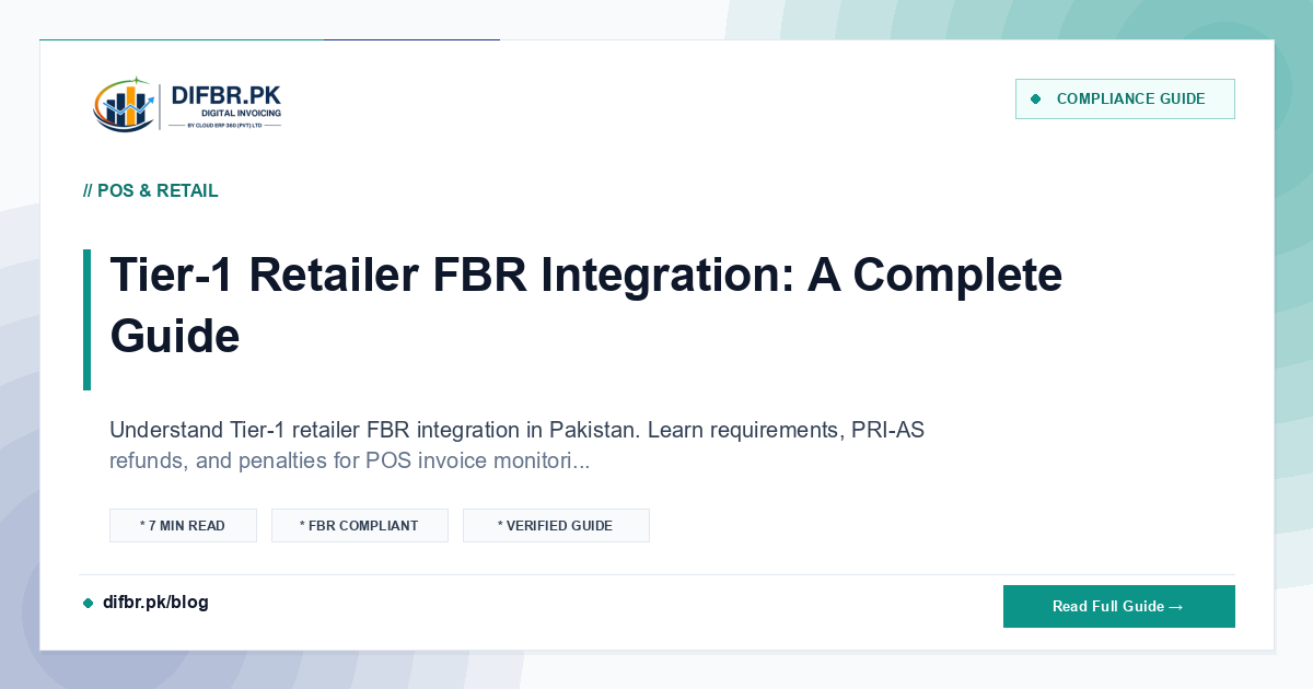 Tier-1 Retailer FBR Integration: A Complete Guide